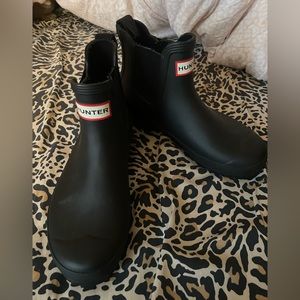 Gently used Hunter Rain boots